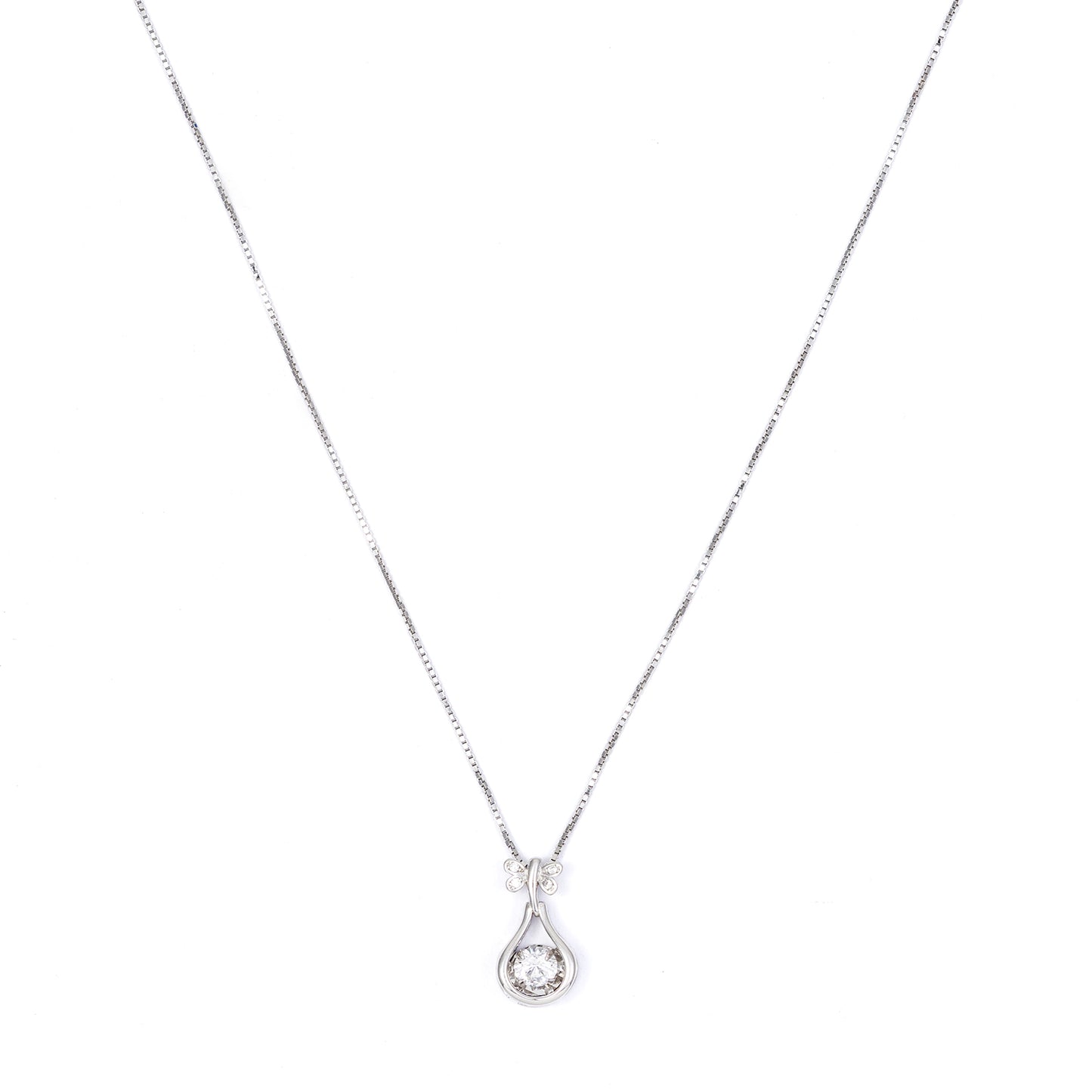 Butterfly Drop 925 sterling silver CHAIN Pendant