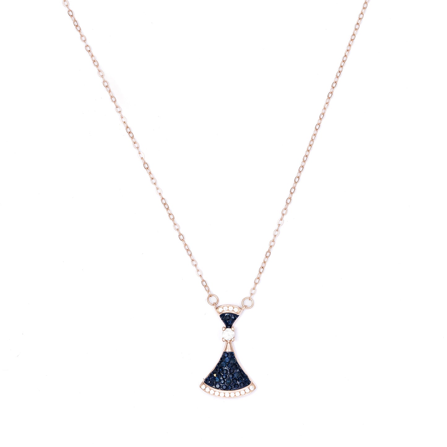 Fan chain 925 sterling silver chain Pendant