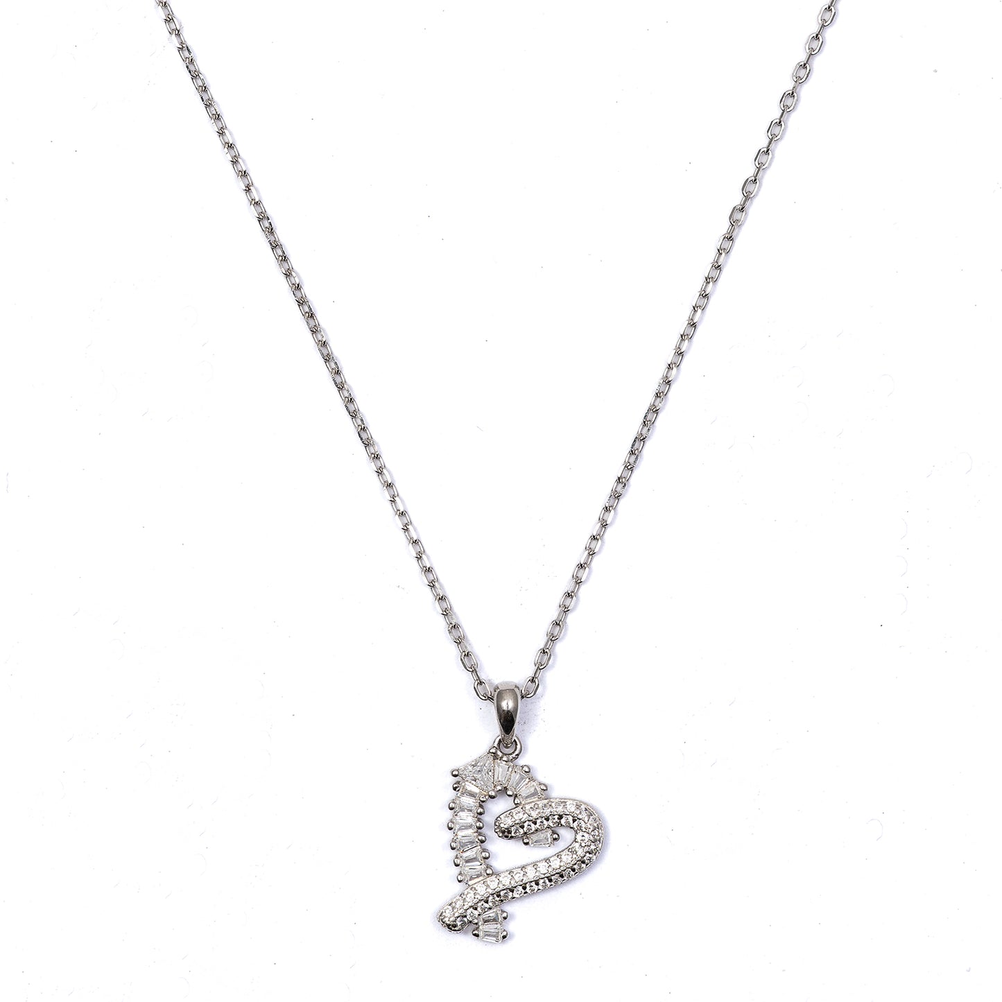 Heart Swirl 925 sterling silver chain Pendant