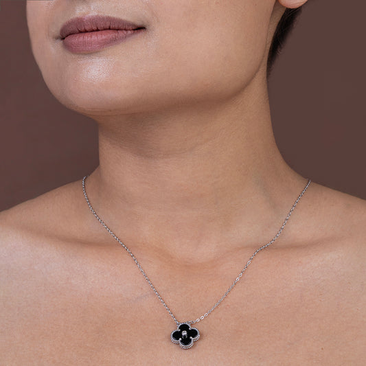 Classic Floral chain Pendant 925 sterling silver