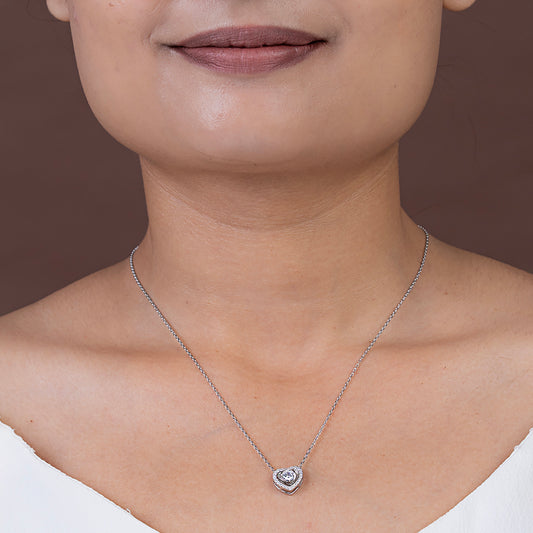 Radiant Heart Love in Every Sparkle chain pendant