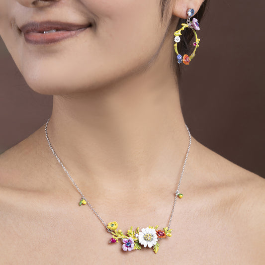 Bloom Bright – Floral 925 sterling silver necklace