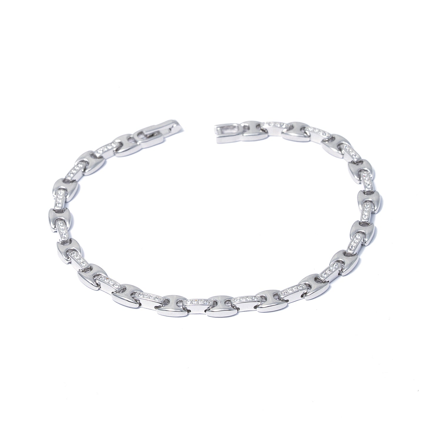 MODERN Linking BOLD DESIGN Bracelet 925 sterling silver