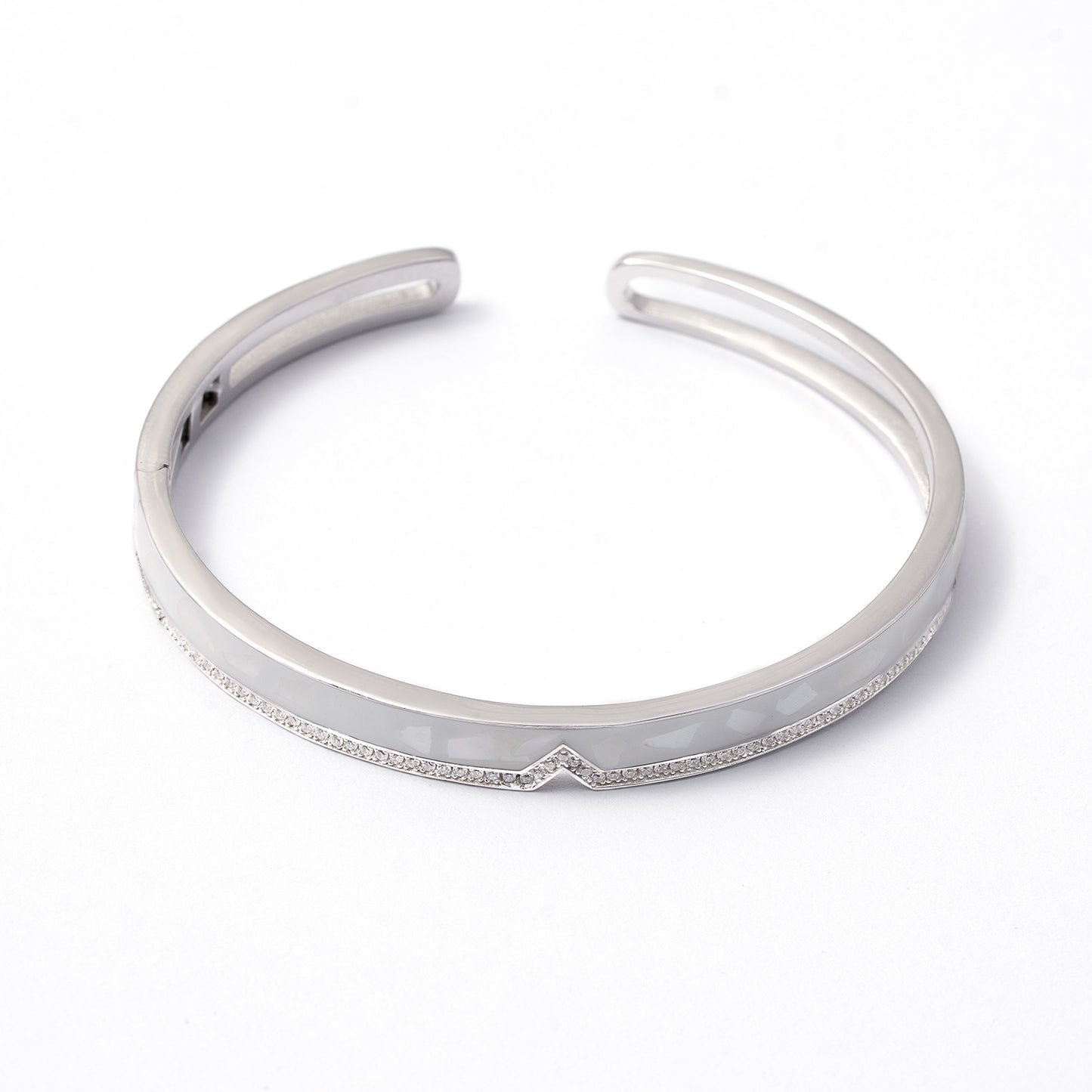 MOP & Diamond kada 925 sterling silver