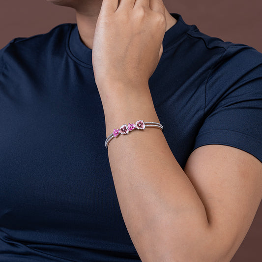 Delicate Blossom korean kada 925 sterling silver