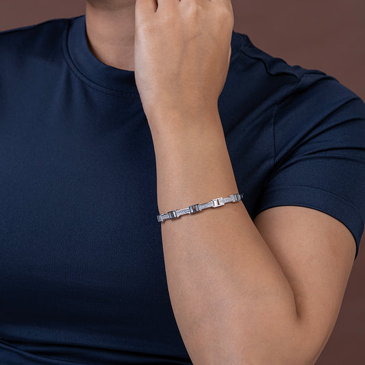 Art Deco Industrial Link kada 925 sterling silver