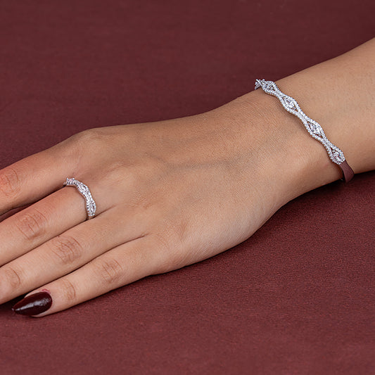Marquise Elegance Ring & kada 925 sterling silver