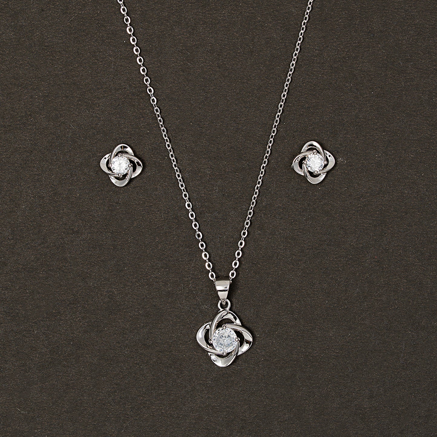 Galaxy Swirl Solitare SET 925 sterling silver