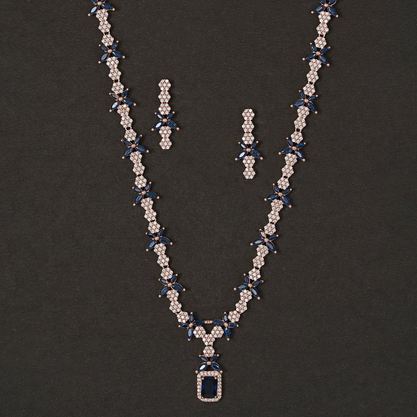 Sapphire-Tone 925 sterling silver Necklace