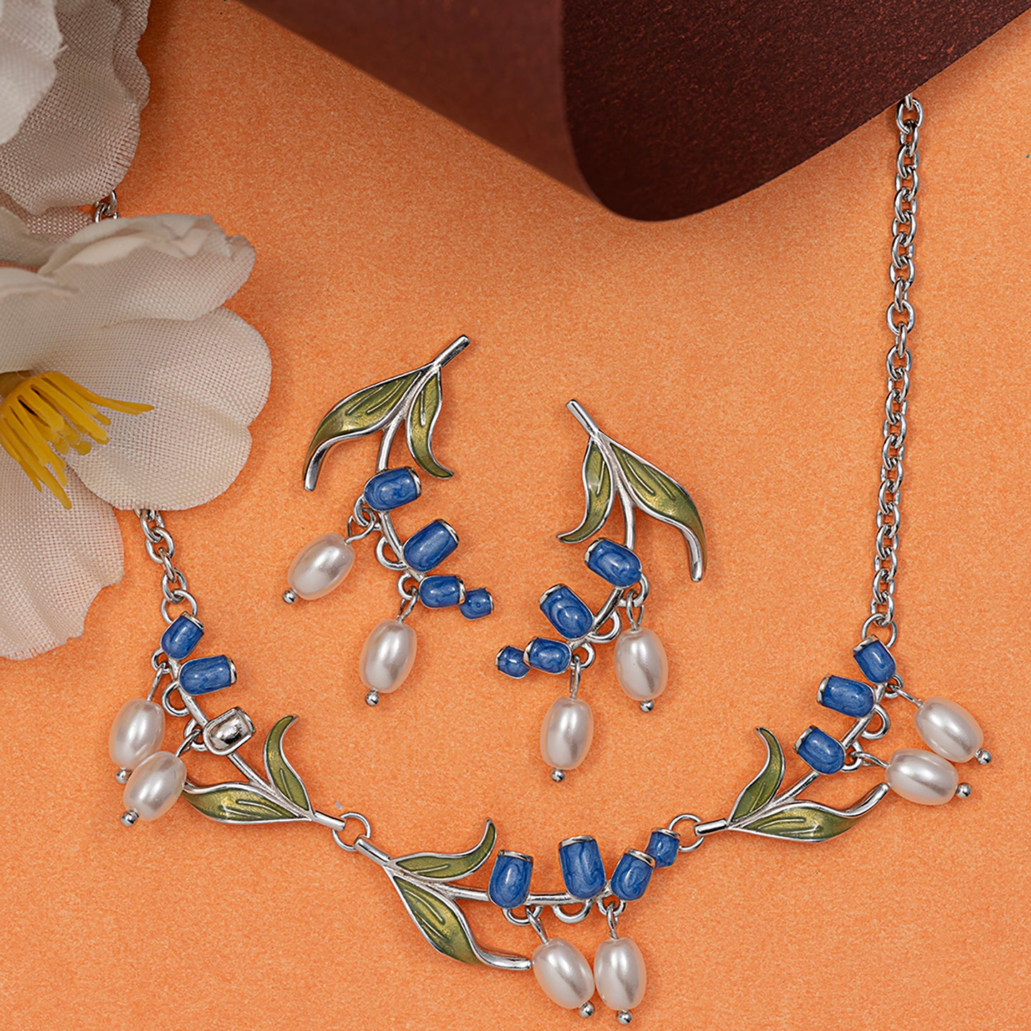 Bluebell & Pearl 925 sterling silver necklace