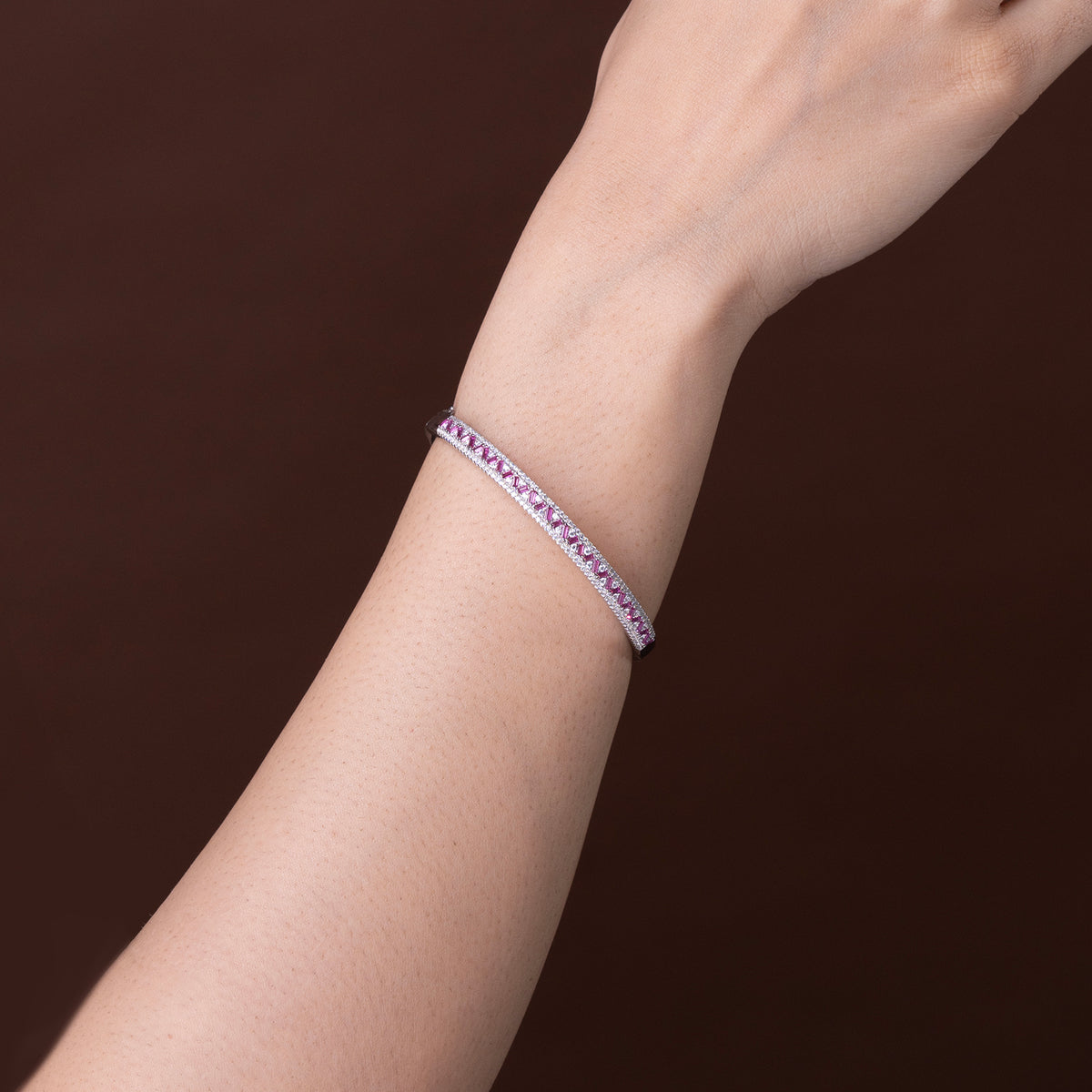 Azure Blossom & Pavé Sphere kada 925 sterling silver