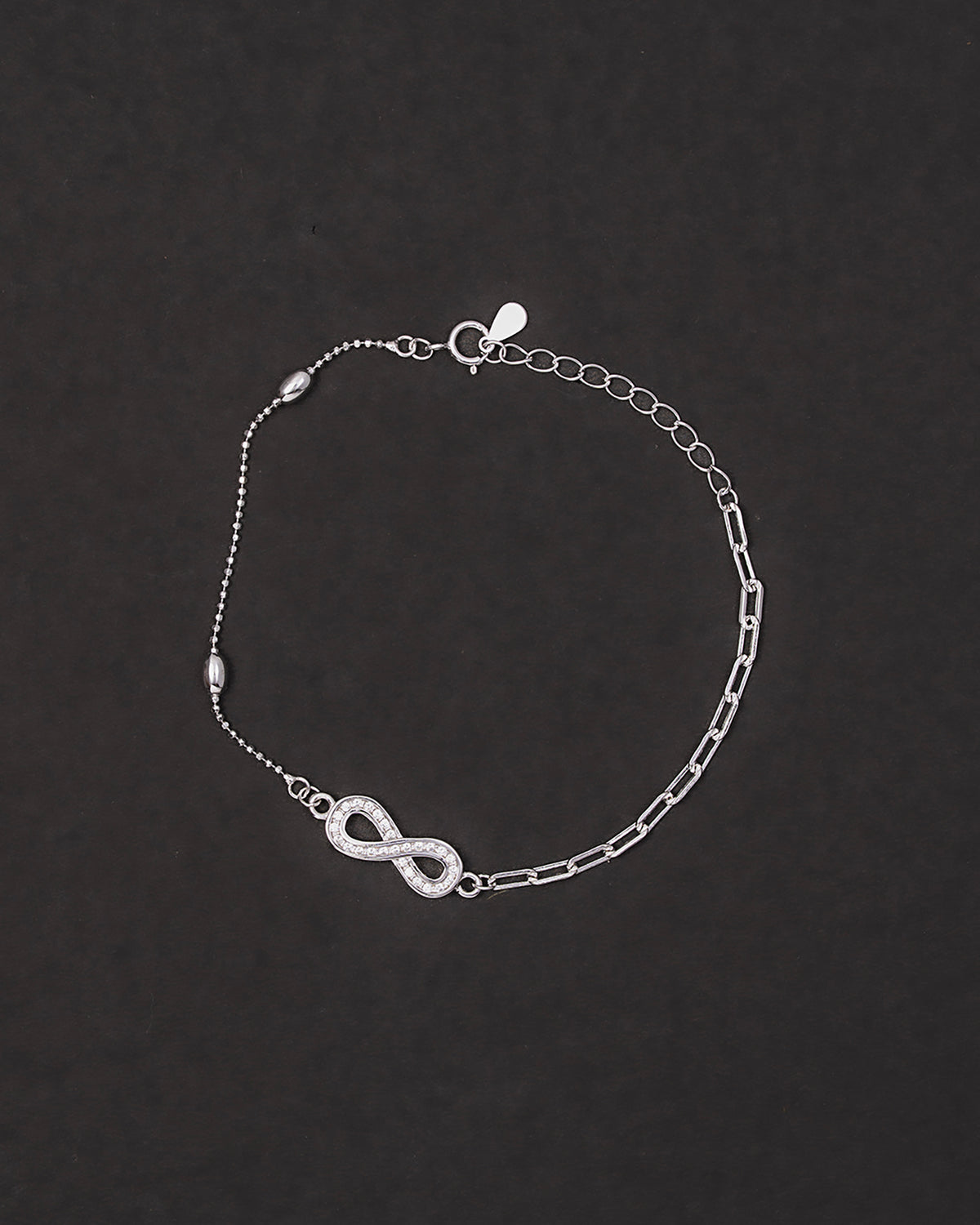 Infinity Link Bracelet 925 sterling silver