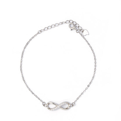 Eternal Sparkle Infinity Bracelet 925 sterling silver