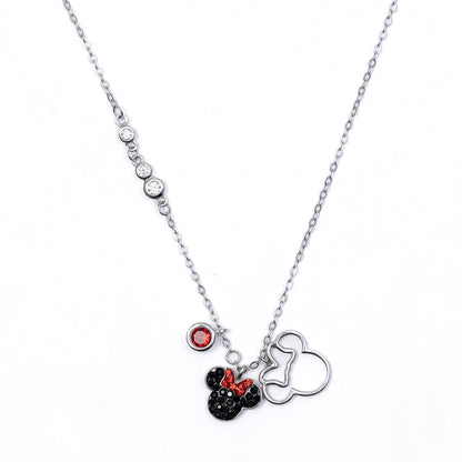 Charming Bow 925 sterling silver CHAIN Pendant