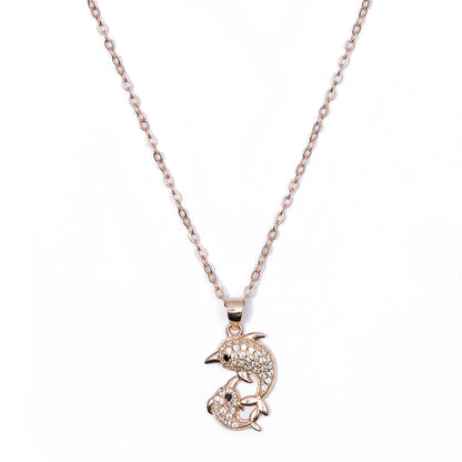 Dolphin 925 sterling silver chain Pendant