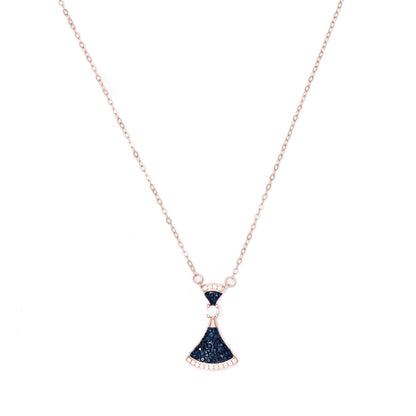 Fan chain 925 sterling silver chain Pendant