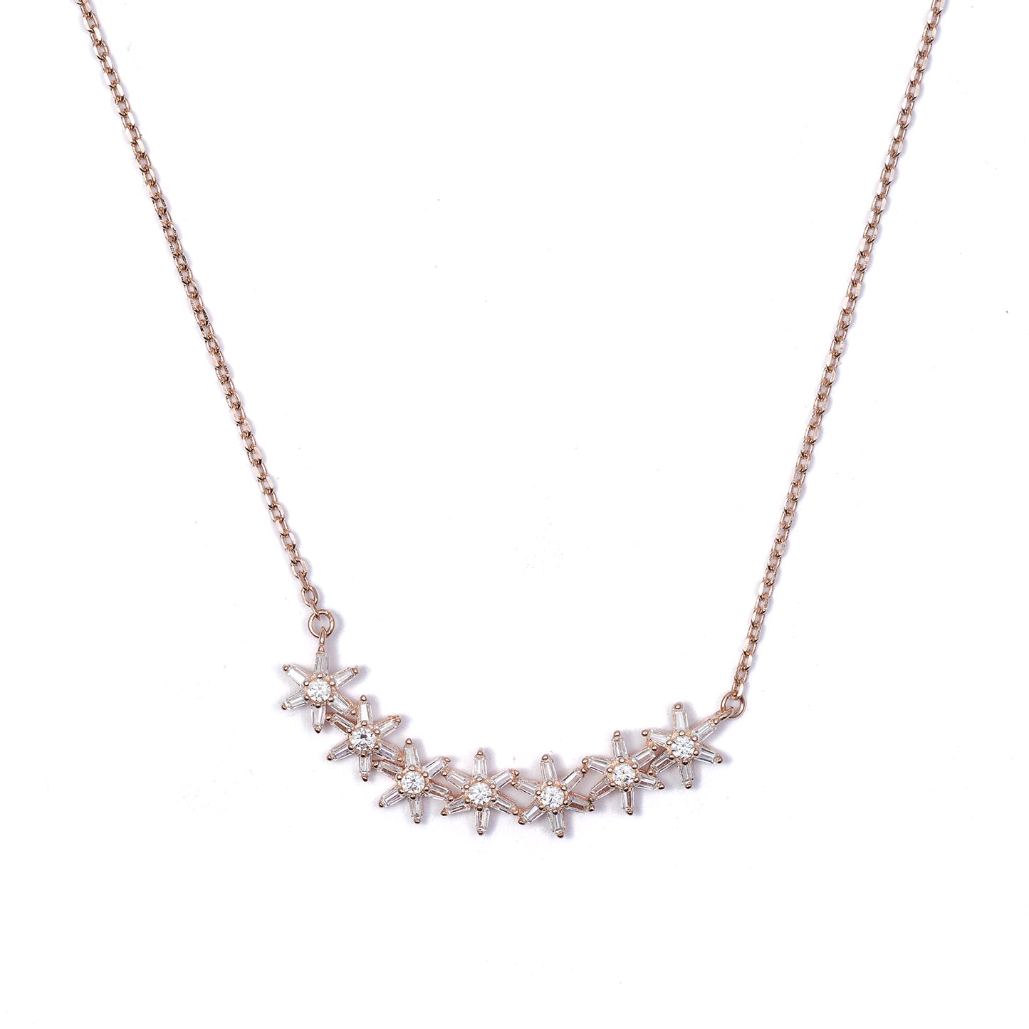 Starburst  925 sterling silver chain pendant