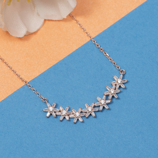 Starburst  925 sterling silver chain pendant
