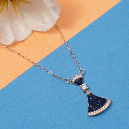 Fan chain 925 sterling silver chain Pendant