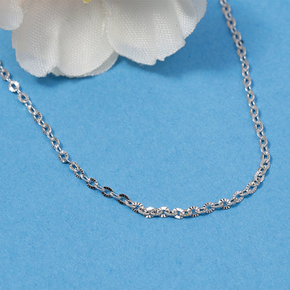 Delicate Diamond-Cut Disc Chain 925 sterling silver