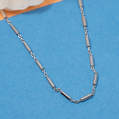 Modern Bar Link Chain 925 sterling silver