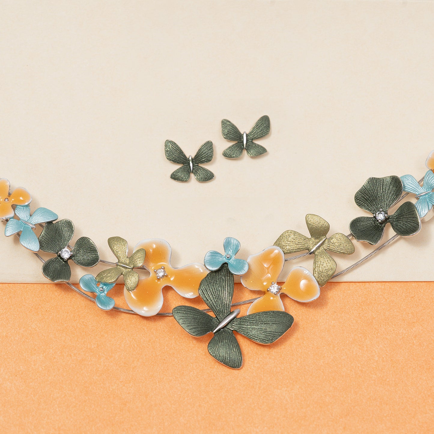 Butterfly  Nature-Inspired 925 sterling silver necklace