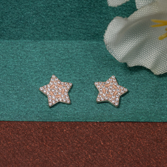 Dazzling Star Stud Earrings 925 sterling silver