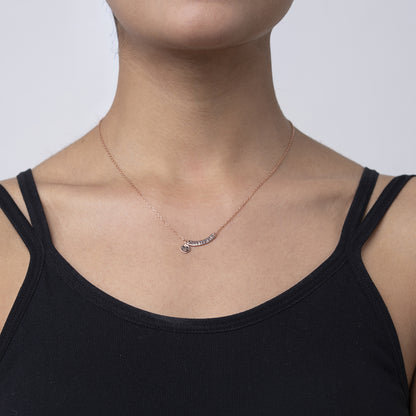 Don’t Regret It” Smile 925 sterling silver chain pendant