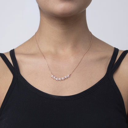 Starburst  925 sterling silver chain pendant
