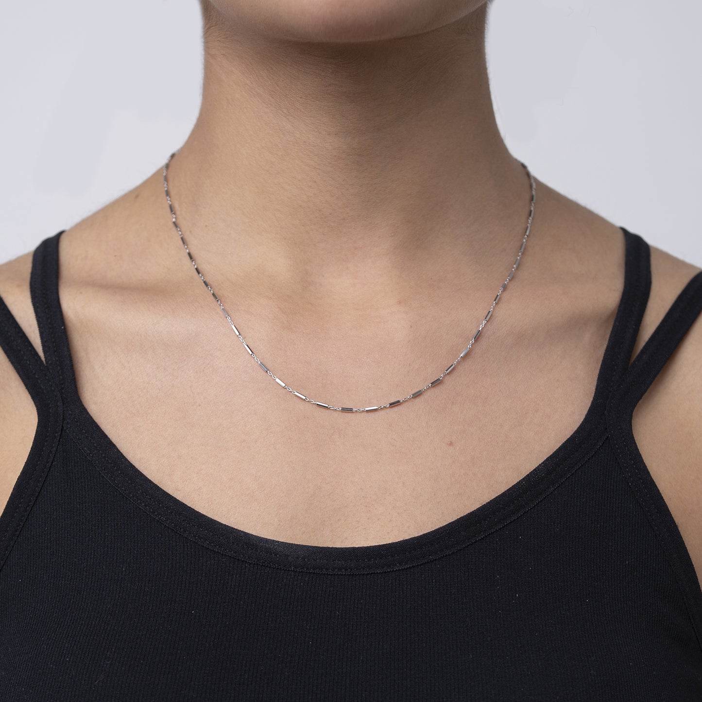 Modern Bar Link Chain 925 sterling silver