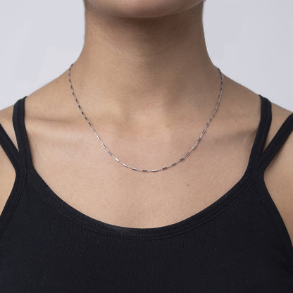 Modern Bar Link Chain 925 sterling silver