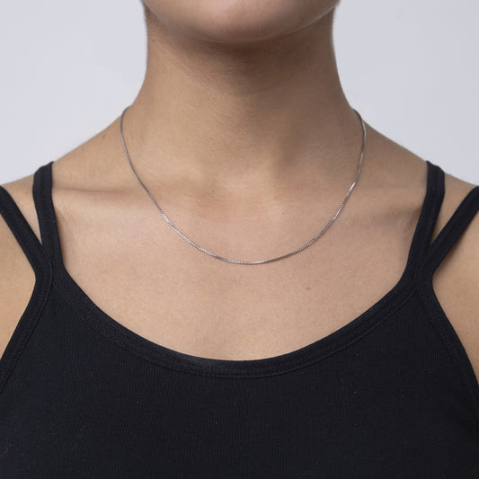 Sleek Silver Box Chain 925 sterling silver