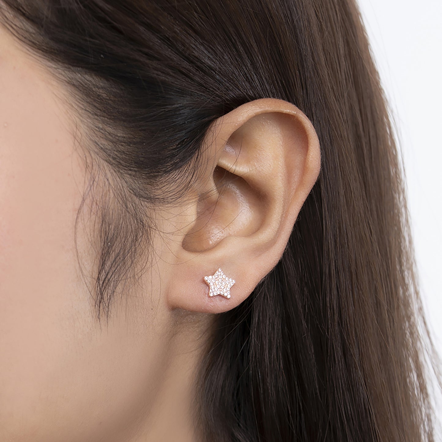 Dazzling Star Stud Earrings 925 sterling silver