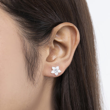 Five-Petal  Stud  925 sterling silver Earrings