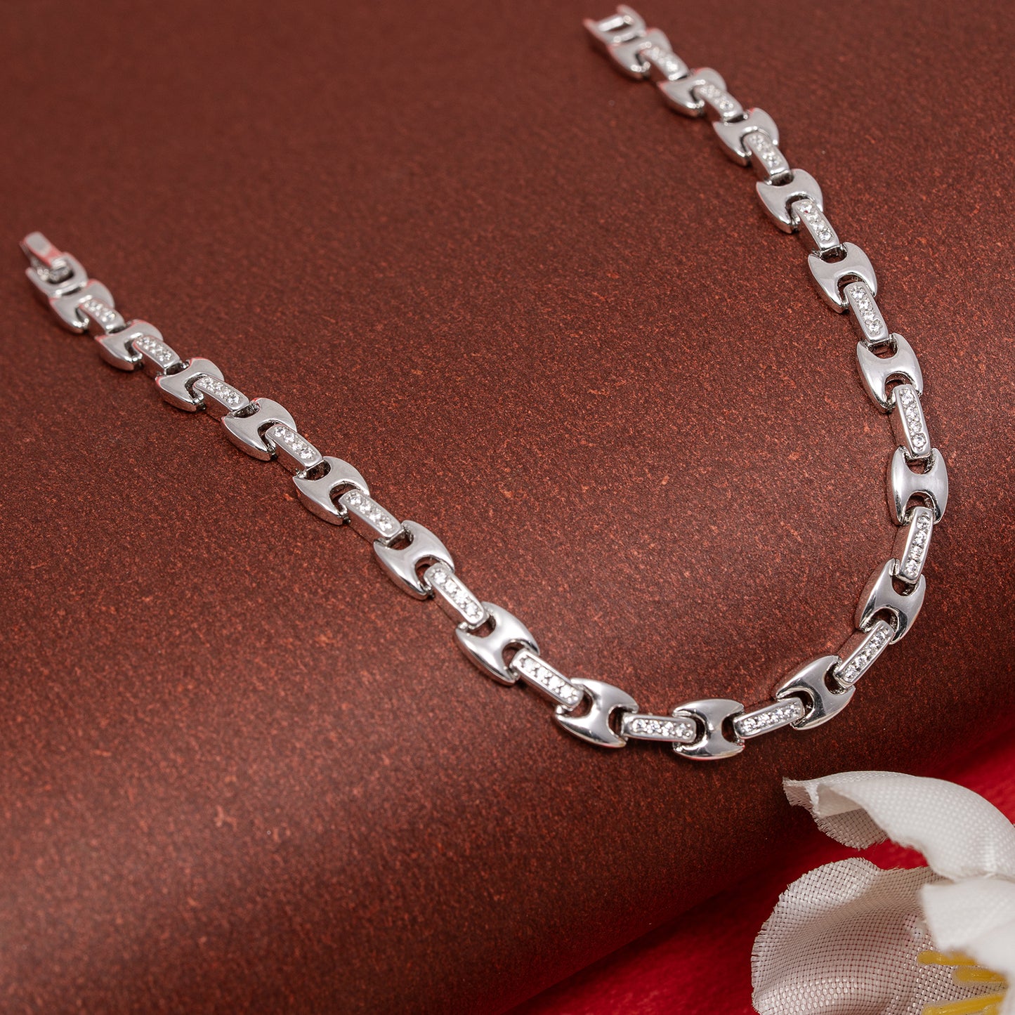 MODERN Linking BOLD DESIGN Bracelet 925 sterling silver