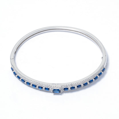 Stunning Blue Baguette kada 925 sterling silver