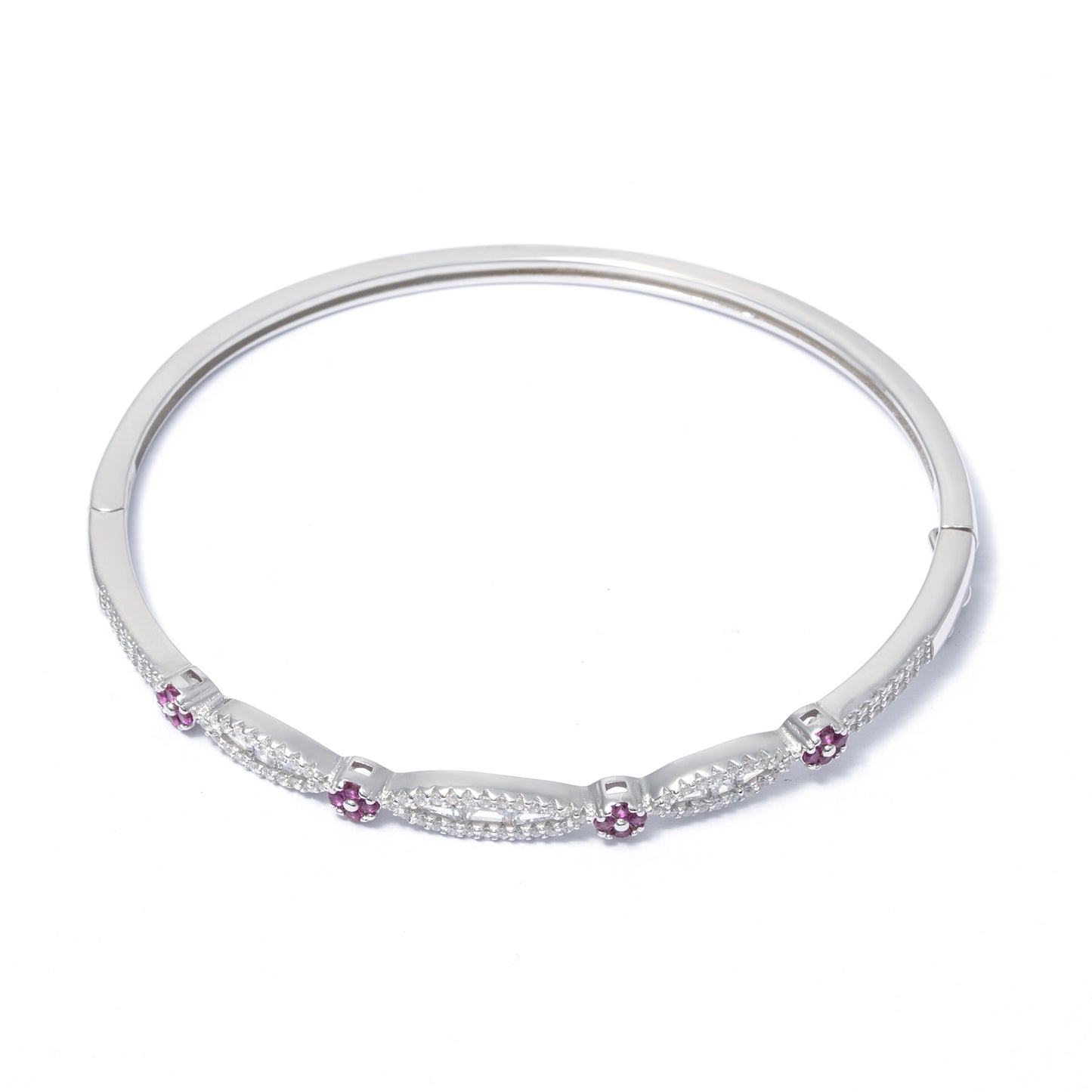 Ruby & Marquise style  kada 925 sterling silver