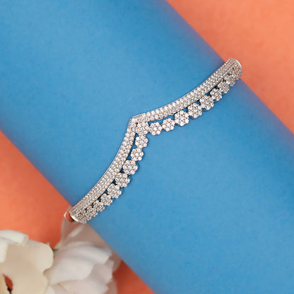 Geometric with Ruby-Red Accents kada 925 sterling silver