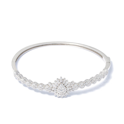 Regal Teardrop Daimond style kada 925 sterling silver