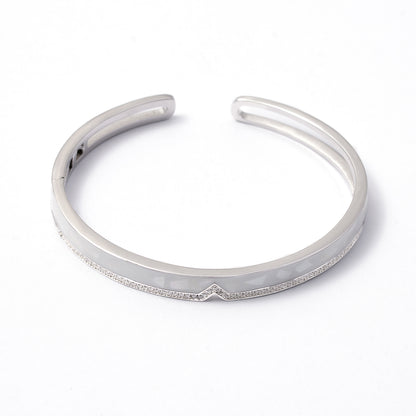 MOP & Diamond kada 925 sterling silver