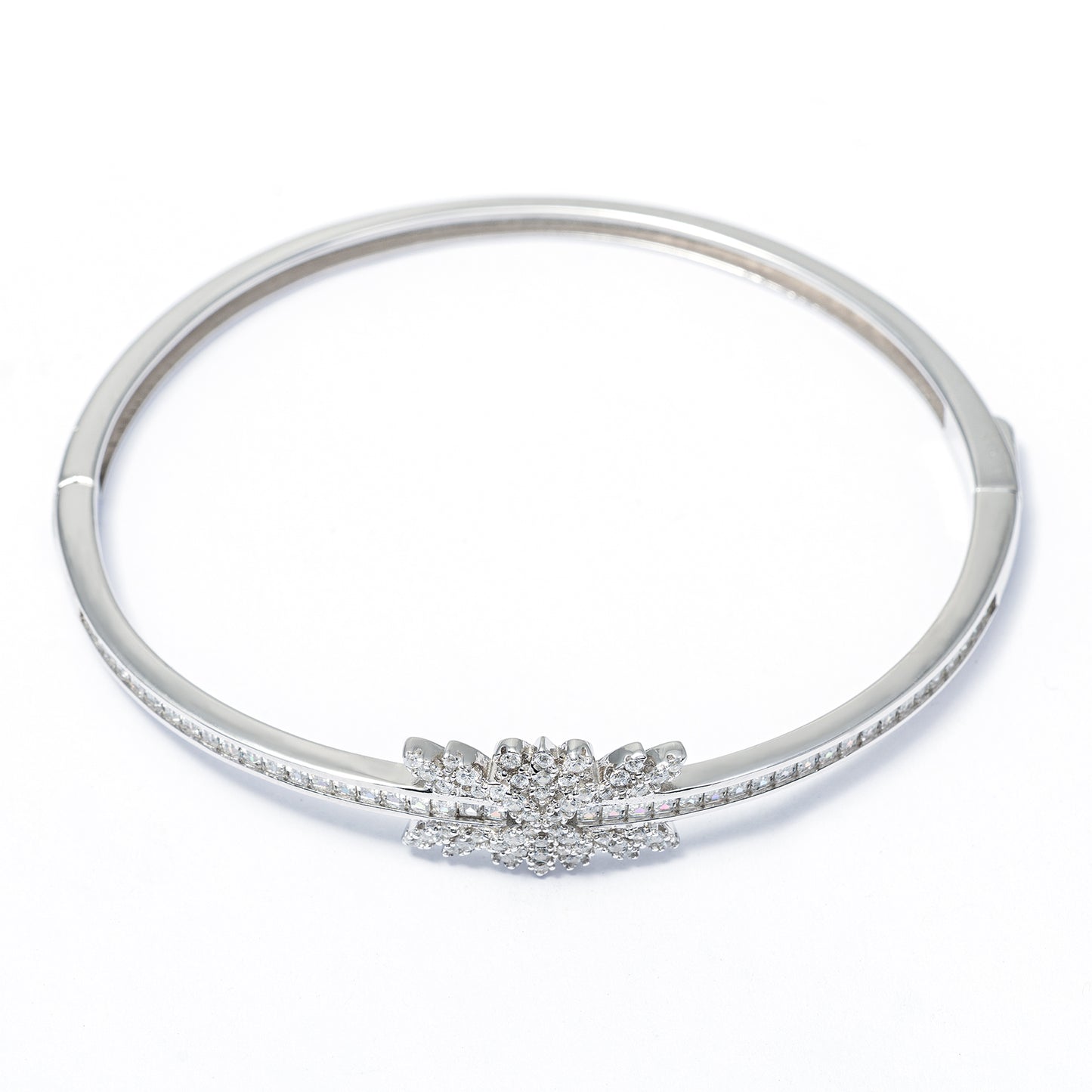 Radiant  Bloom Bangle kada 925 sterling silver