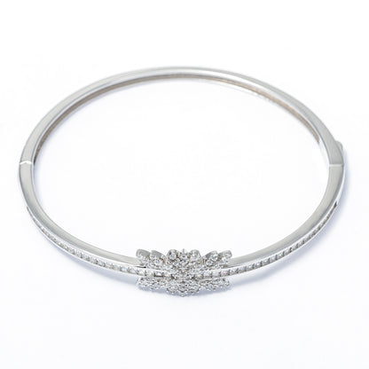 Radiant  Bloom Bangle kada 925 sterling silver