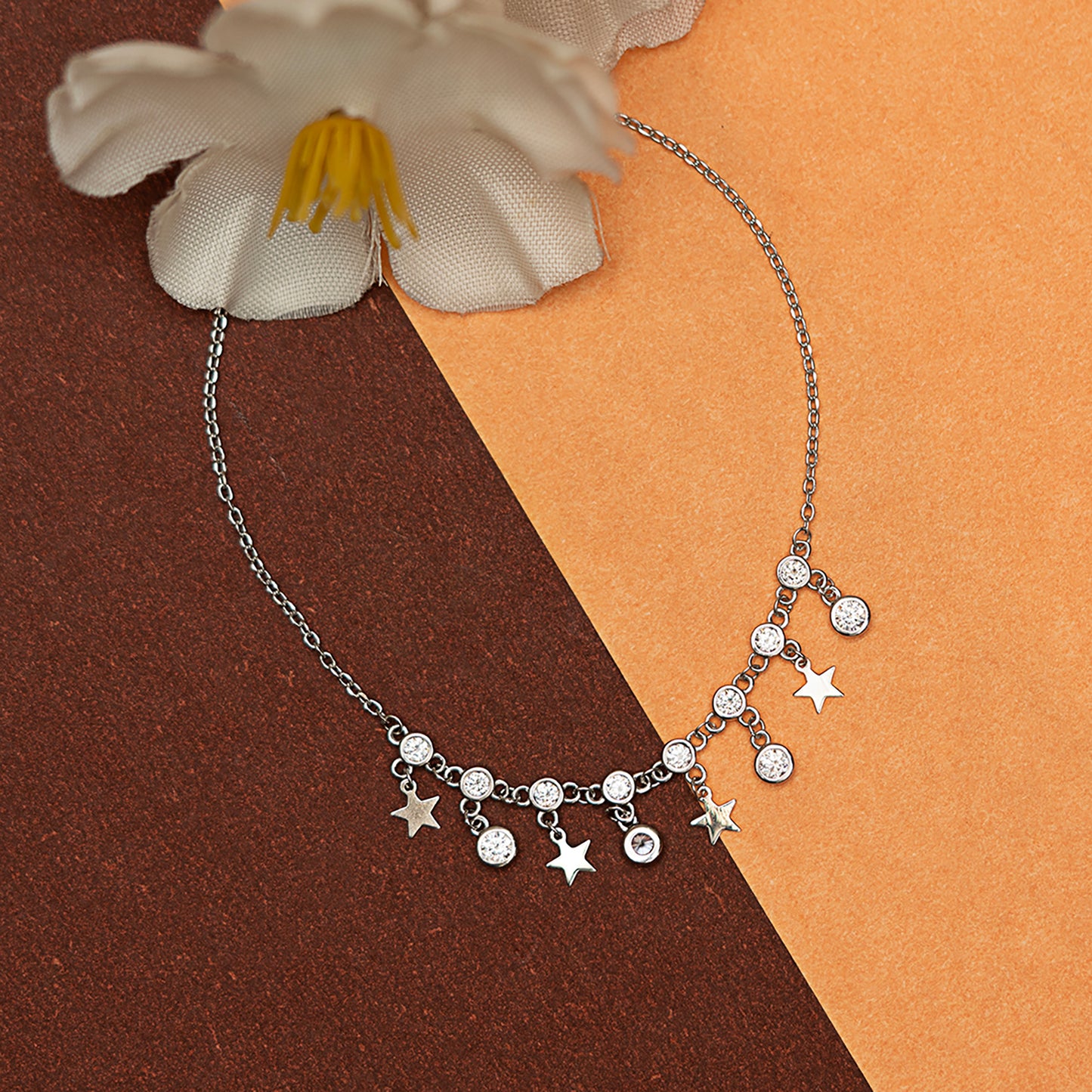 Celestial Charm Anklet Bracelet 925 sterling silver