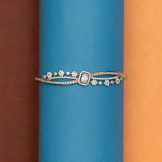 Imperial Crown Pavé kada 925 sterling silver