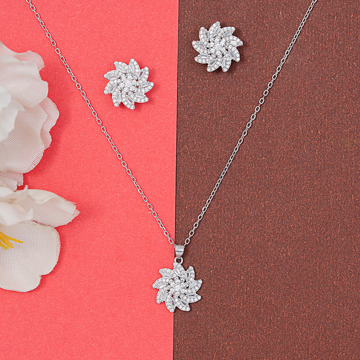 Bloom in Brilliance SET 925 sterling silver