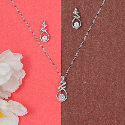 Modern Twist Drop 925 sterling silver