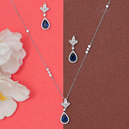 Royal Teardrop Elegance Set 925 sterling silver