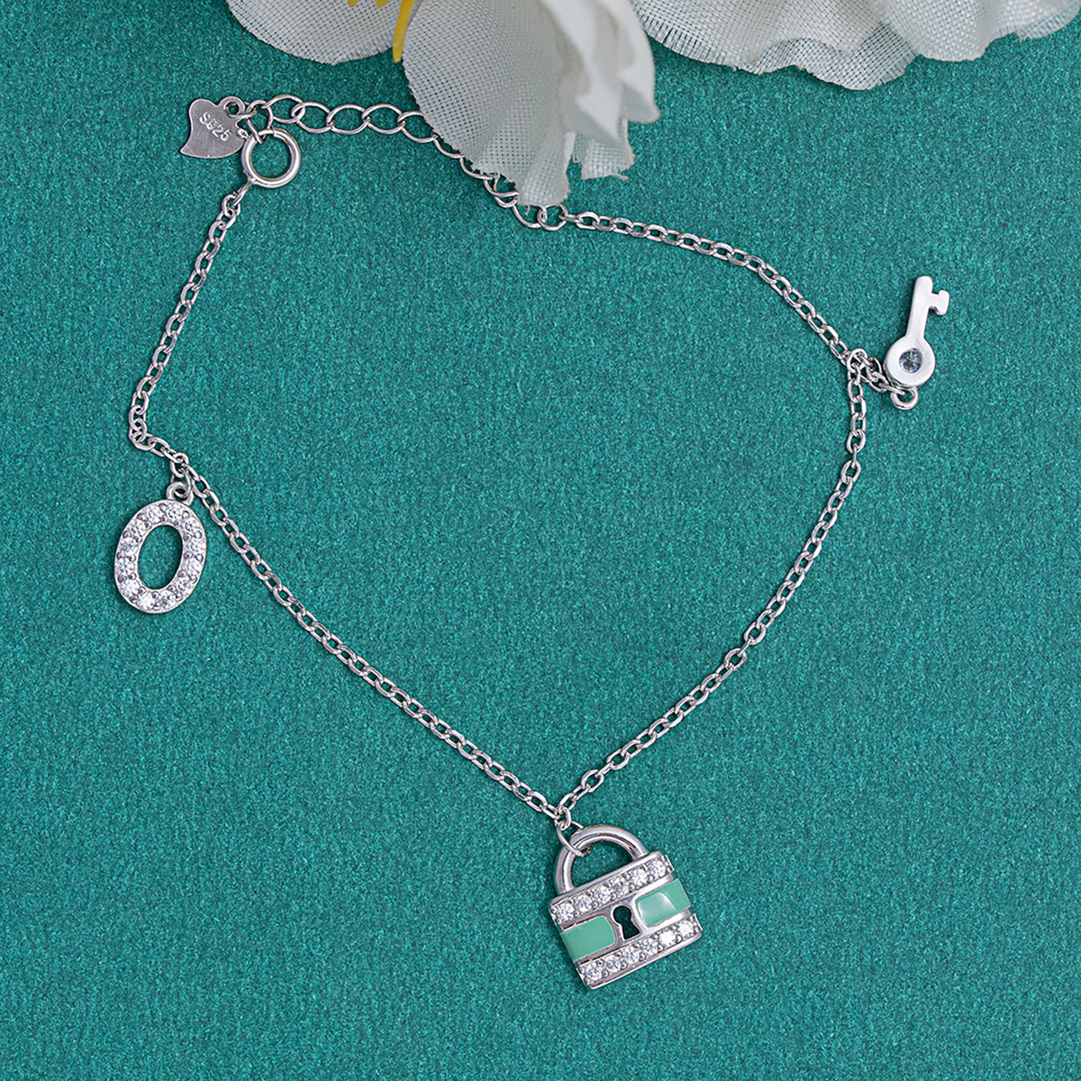 Lock&Key Charm Bracelet 925 sterling silver