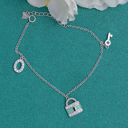 Lock&Key Charm Bracelet 925 sterling silver