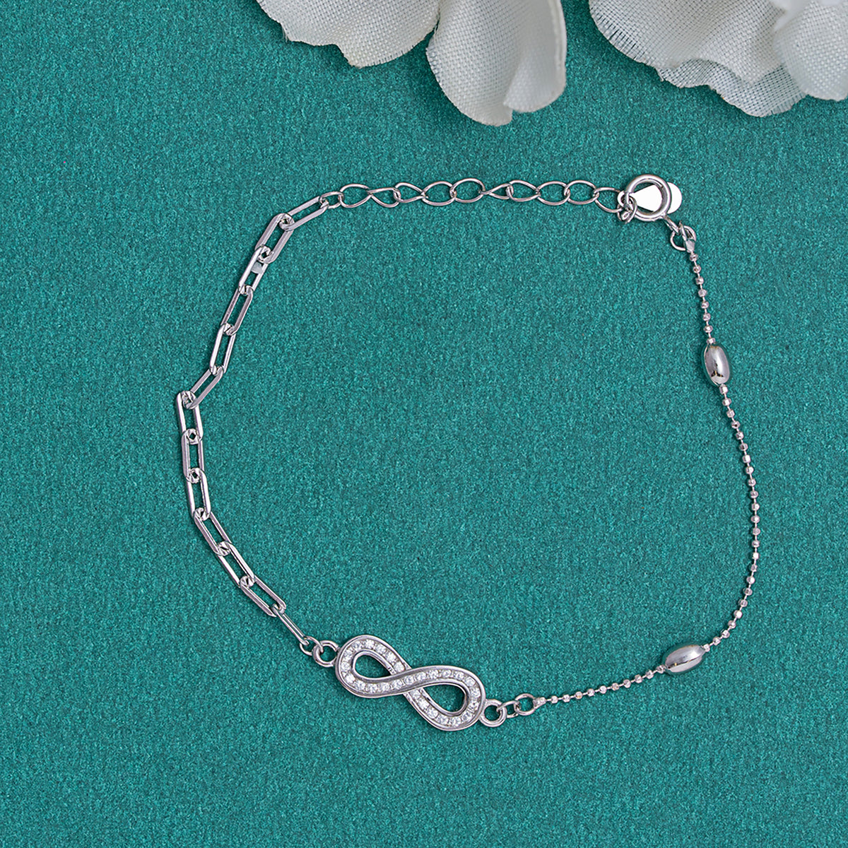 Infinity Link Bracelet 925 sterling silver